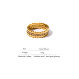 Sparkling Round Stacking Ring Set - 3 Piece Collection