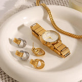 Wrap Knot Gold/Two-Tone Earrings