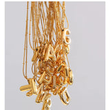 Personalized Initial Chain Link Gold Necklace