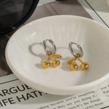 Two-tone Cherry Drop Earrings
