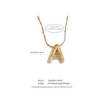 Personalized Initial Chain Link Gold Necklace