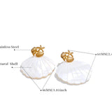 Statement Pearl Shell Drop Earrings