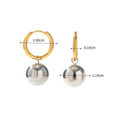 Two-Tone Gold Silver Hoop Earrings