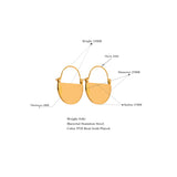 Half Round Statement Hoop Earrings - Waterproof Gold-Filled Jewelry