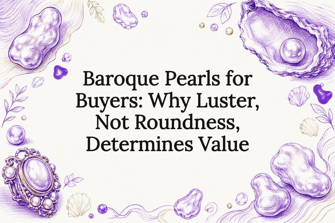 Decorative baroque pearl title card