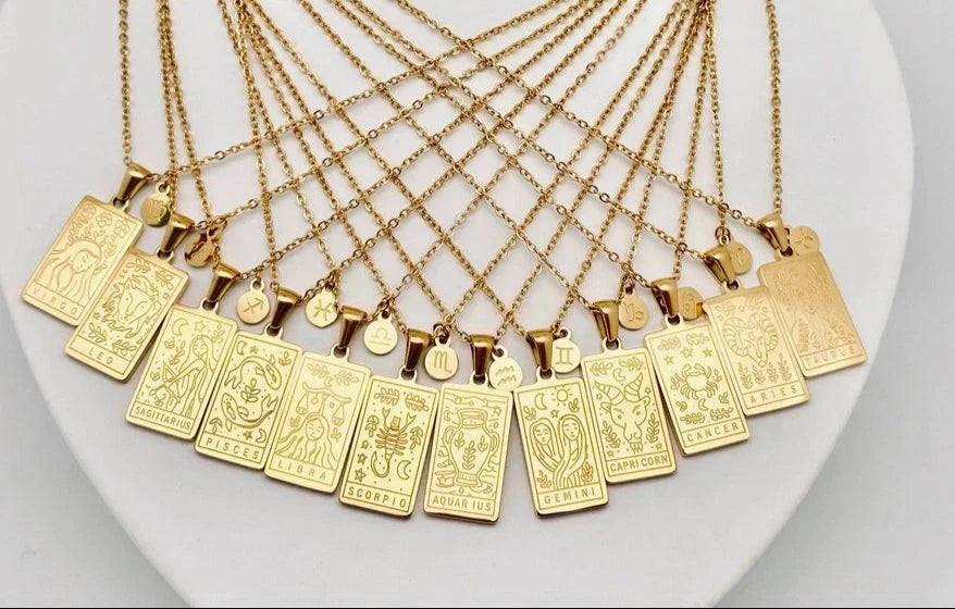 Ezra Gems Cosmic Edit, zodiac and celestial jewelry in waterproof gold-plated stainless steel