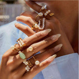 Pearl Gold Unique Ring