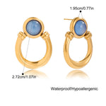 Horseshoe Layered Necklace and Earring Set — waterproof hypoallergenic stainless steel 18K gold-plated jewelry | Ezra Gems