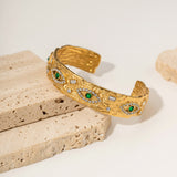 Evil Eye Gemstone Gold Bracelet