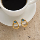 Horseshoe Layered Necklace and Earring Set — waterproof hypoallergenic stainless steel 18K gold-plated jewelry | Ezra Gems