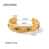Evil Eye Gemstone Gold Bracelet