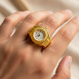 Gold Ring Watch