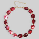 Resin Acrylic Pearl Bead Necklace
