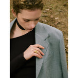 Colorful Cross Gemstone Ring