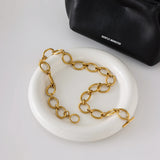 Chunky O-Link Toggle Chain Necklace – Waterproof 18K Gold Plated Necklace | Ezra Gems
