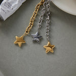 Smooth Star Pendant Necklace – Waterproof 18K Gold Plated Necklace | Ezra Gems