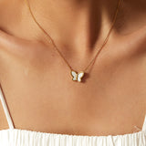 Dainty Butterfly Pendant Necklace