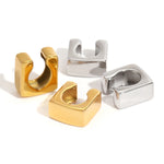 Glossy Square Ear Cuff Earrings – Waterproof 18K Gold Plated Earrings | Ezra Gems