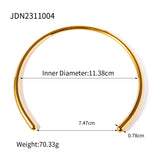Minimalist Glossy Collar Necklace – Waterproof 18K Gold Plated Necklace | Ezra Gems