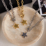 Smooth Star Pendant Necklace – Waterproof 18K Gold Plated Necklace | Ezra Gems