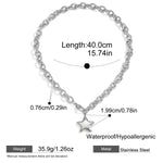 Smooth Star Pendant Necklace – Waterproof 18K Gold Plated Necklace | Ezra Gems