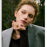 Colorful Cross Gemstone Ring