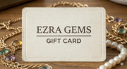 Ezra Gems Gift Card — waterproof hypoallergenic gold-plated jewelry | Ezra Gems