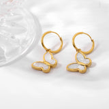 Dainty Butterfly Huggie Earrings