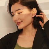 Pearl Screw-Back Stud Earrings