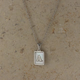 Mother of Pearl Initial Necklace – Waterproof 18K Gold Plated Necklace | Ezra Gems