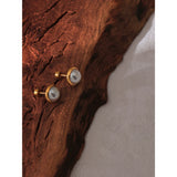 Pearl Screw-Back Stud Earrings