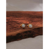 Pearl Screw-Back Stud Earrings