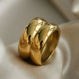Zircon Shell Chubby Dome Ring