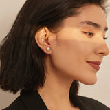 Pearl Screw-Back Stud Earrings