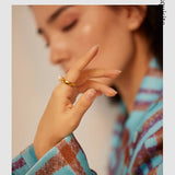 Shell Pearl Geometric Ring