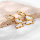 Dainty Butterfly Huggie Earrings