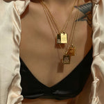 Engraved Affirmation Tag Necklace – Waterproof 18K Gold Plated Necklace | Ezra Gems
