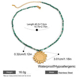 Sun & Starfish Bead Necklace