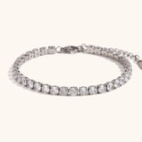 AAA Zircon Tennis Jewelry – Waterproof 18K Gold Plated Necklace and Bracelet | Ezra Gems