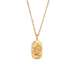 Constellation Square Pendant Necklace – Waterproof 18K Gold Plated Necklace | Ezra Gems