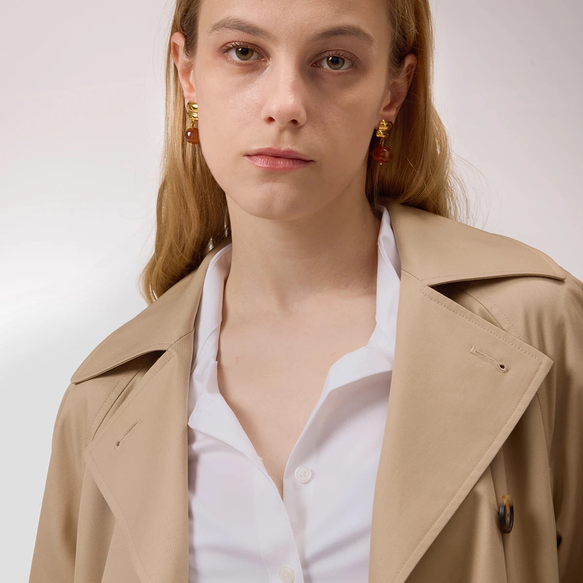 Vintage Resin Drop Earrings – Waterproof 18K Gold Plated Earrings | Ezra Gems