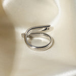 Polished Sculptural Statement Ring – Waterproof 18K Gold Plated Ring | Ezra Gems
