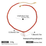 Sun & Starfish Bead Necklace