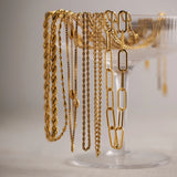 Minimalist Metallic Chain Necklace