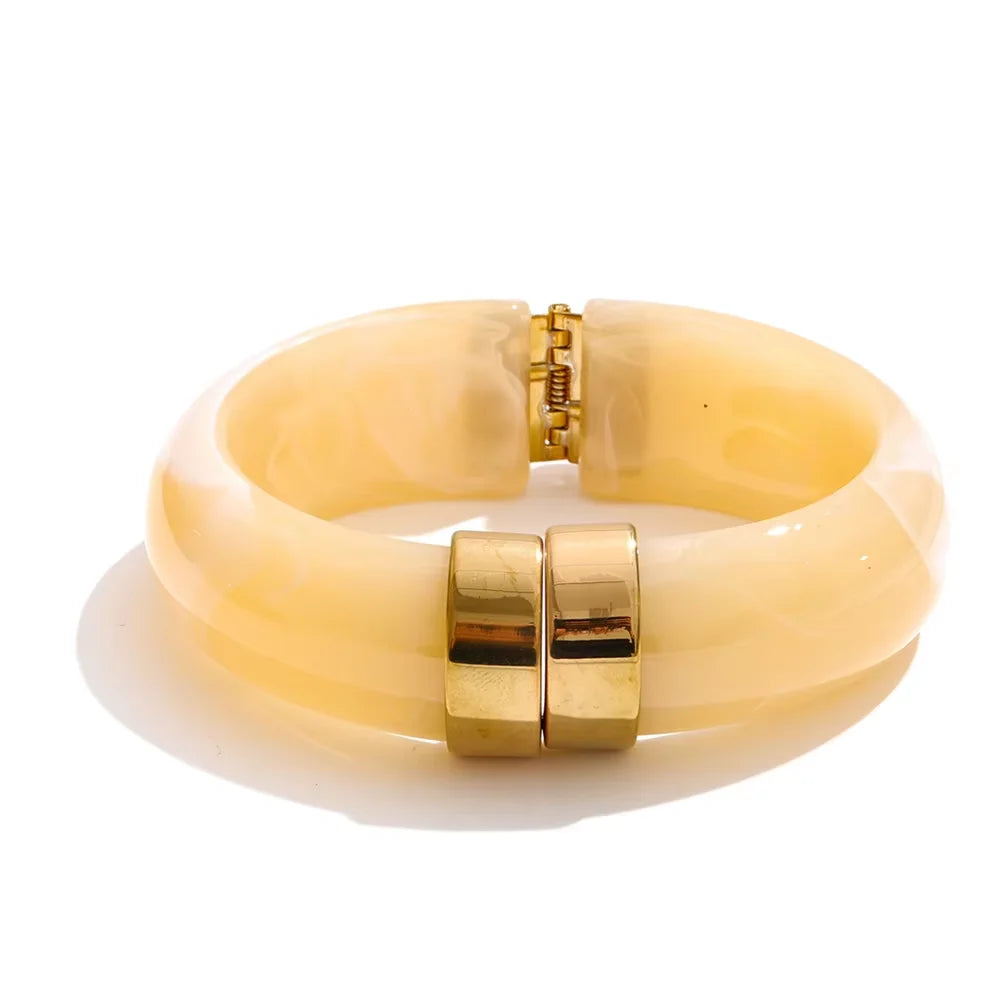 Acrylic Thick Bangle Bracelet