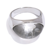 Geometric Cast Resin Statement Ring – Waterproof 18K Gold Plated Ring | Ezra Gems