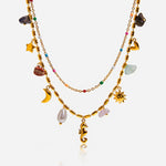 Seahorse Layered Ocean Necklace – Waterproof 18K Gold Plated Necklace | Ezra Gems