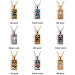 Tarot Card Pendant Necklace – Waterproof 18K Gold Plated Necklace | Ezra Gems