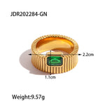 Zircon Shell Chubby Dome Ring