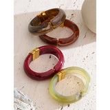 Acrylic Thick Bangle Bracelet